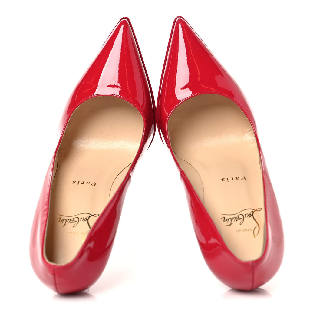 Christian Louboutin Patent Women's Pigalle Plato 120 Pumps 38.5 Hot Pink