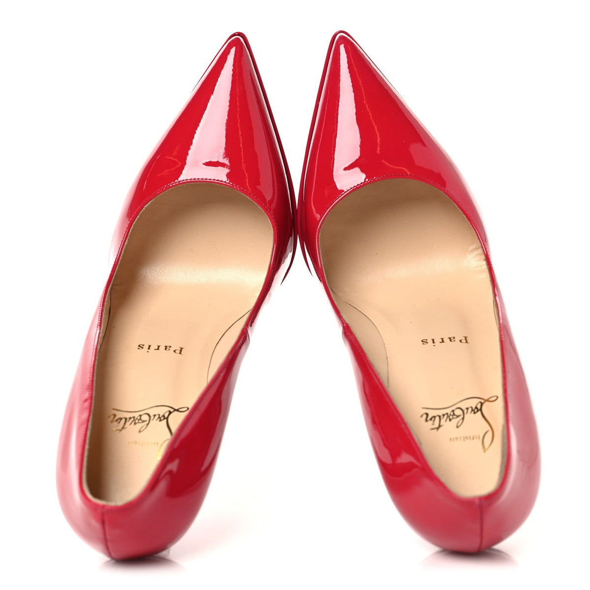 Christian Louboutin Patent Women's Pigalle Plato 120 Pumps 38.5 Hot Pink