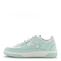Chanel Cotton Calfskin Women's Sneakers 41 Light Turquoise White