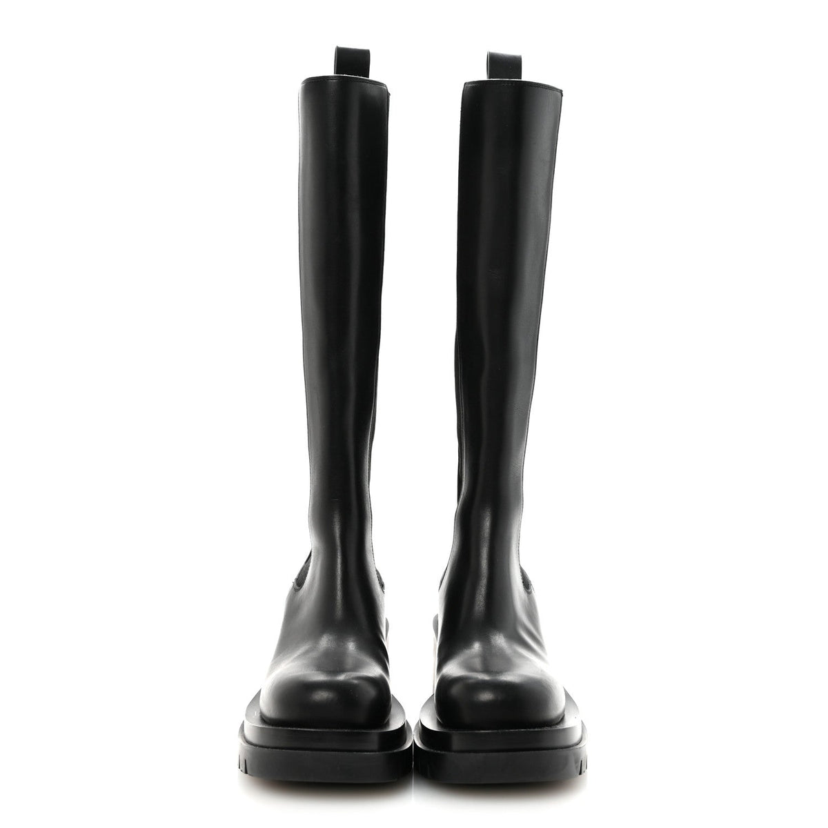 Bottega Veneta Calfskin Women's The Lug Chelsea Tall Boots 36.5 Black