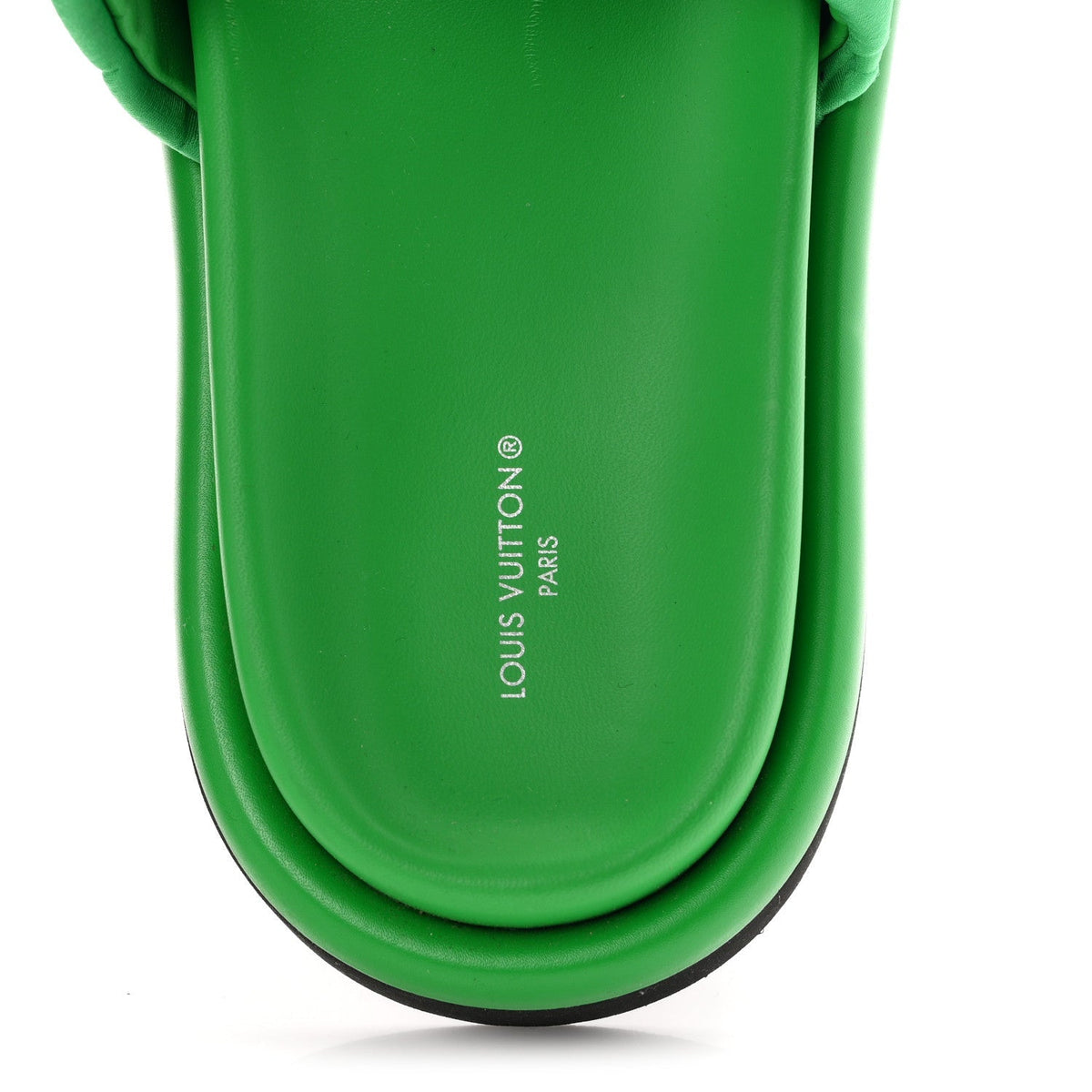 Louis Vuitton Technical Fabric Women's Pool Pillow Comfort Mules 41 Green
