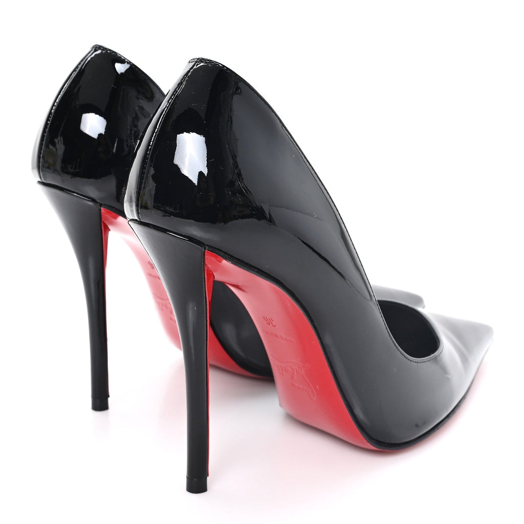 Christian Louboutin Patent Women's Miss Z 100 Pumps 36 Black