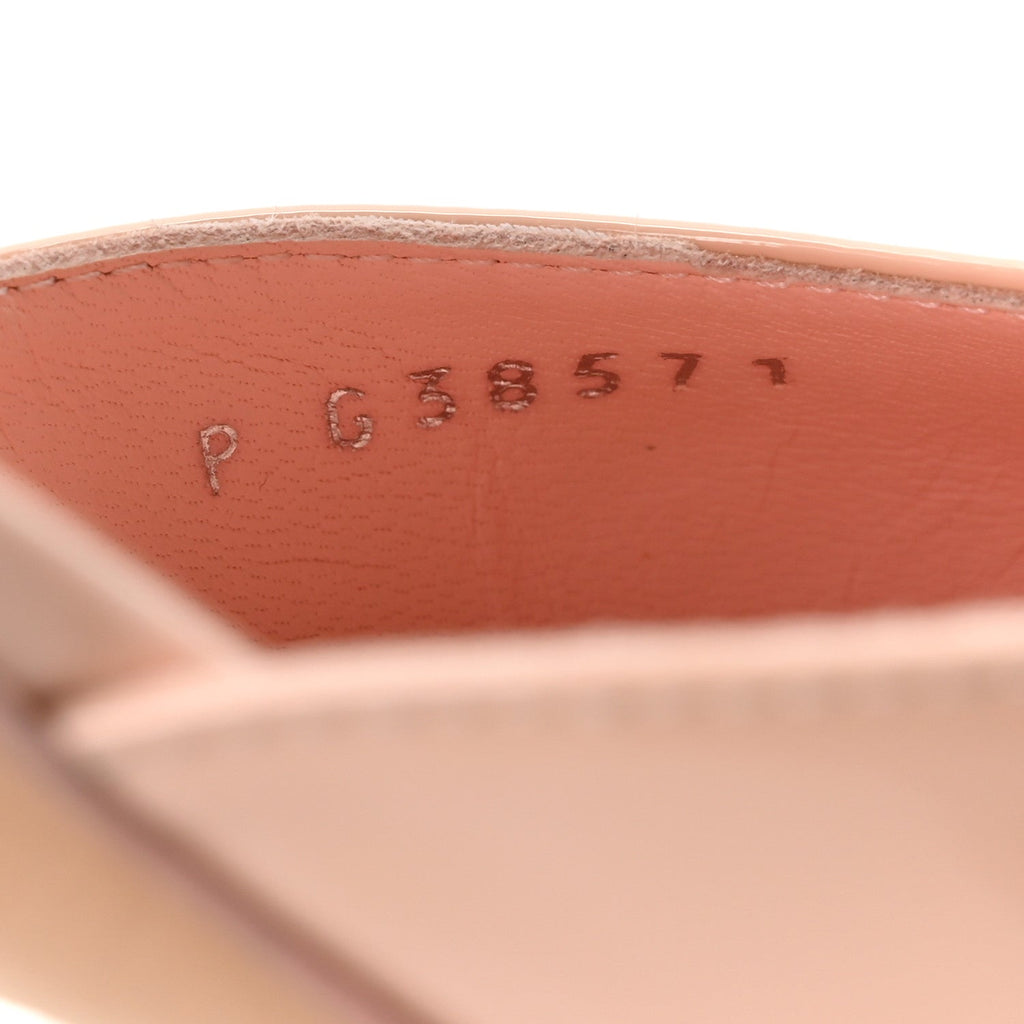 Chanel Patent Calfskin Women's Cap Toe Slingback Pumps 35.5 Light Pink