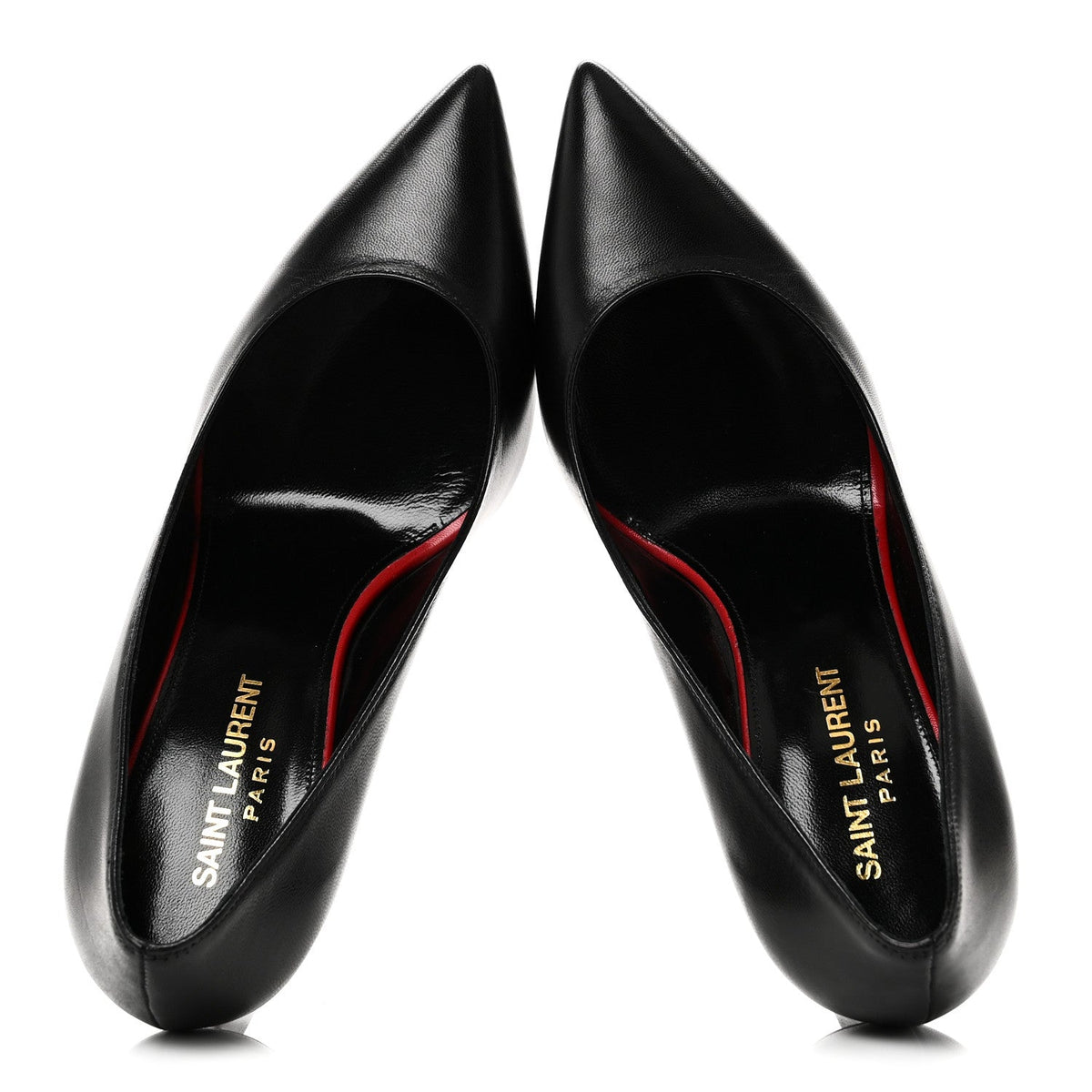 Saint Laurent Calfskin Women's Anja 85 Pumps 36 Manto Naturale