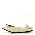 Lambskin CC Turnlock Ballerina Flats Ivory Black