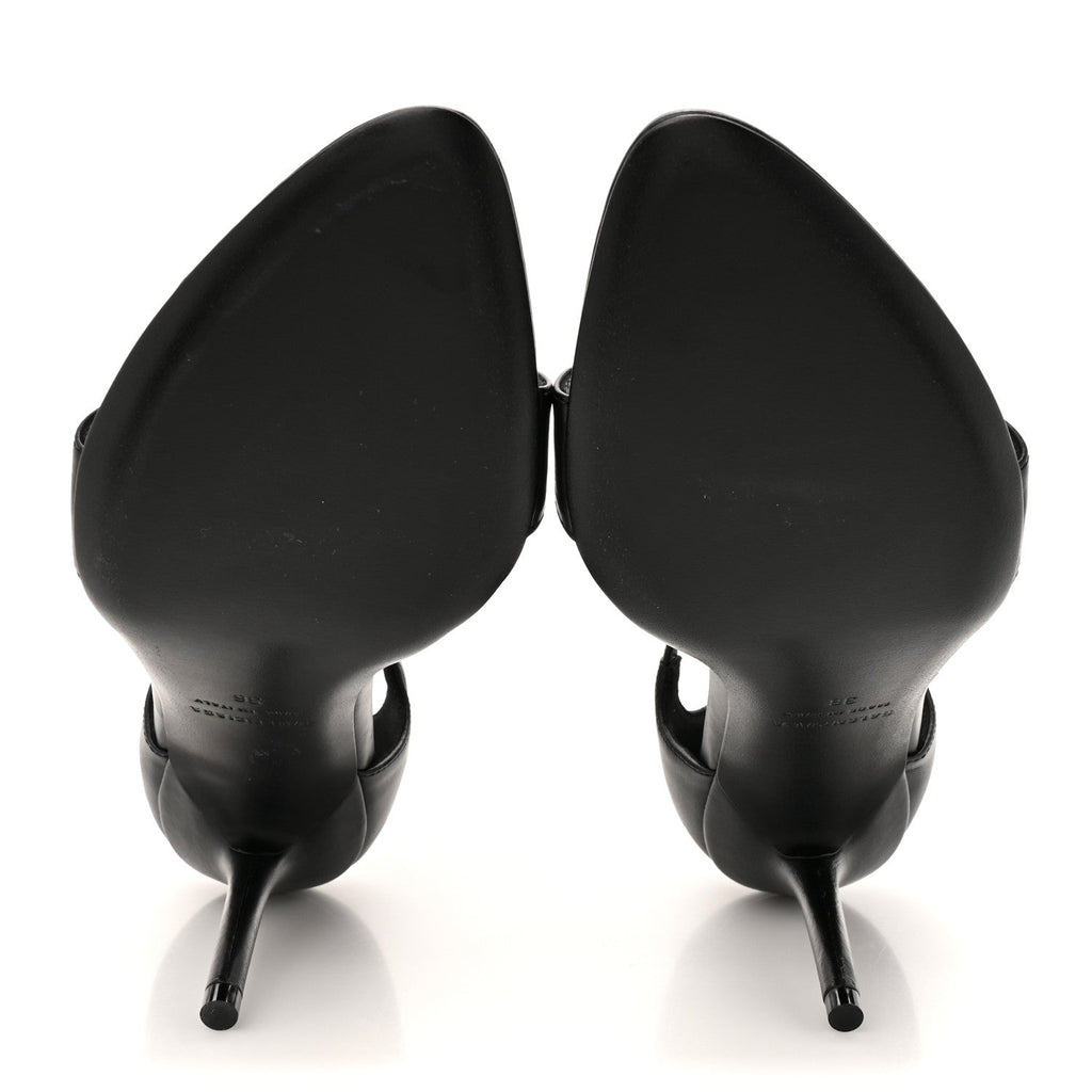 Balenciaga Calfskin Honey 90mm Women's Sandals 36 Black