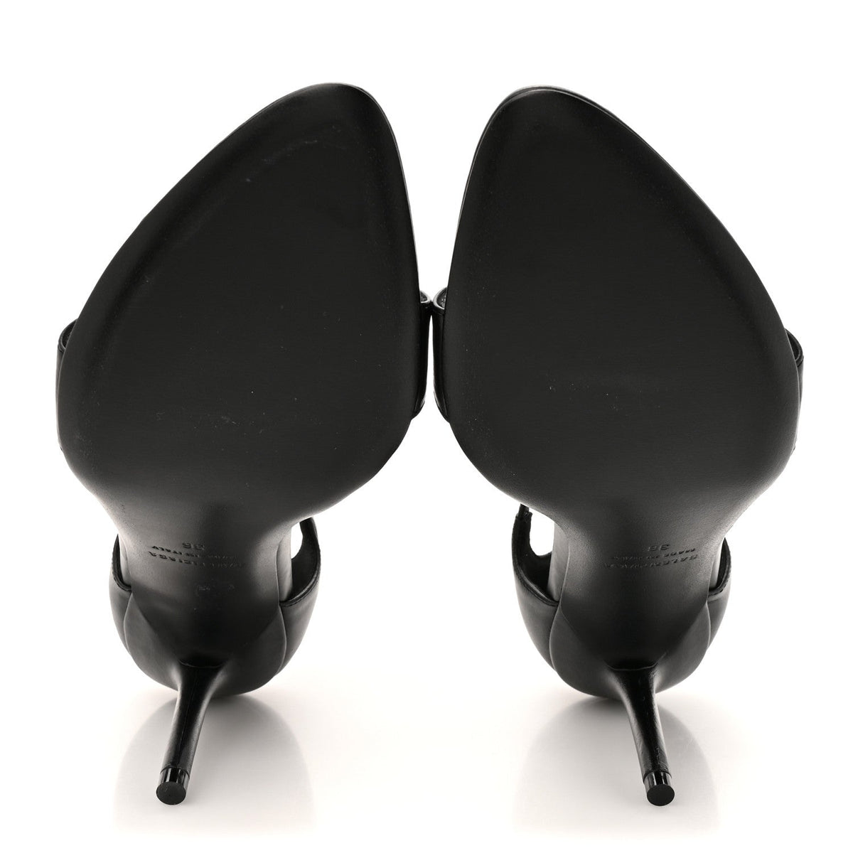 Balenciaga Calfskin Honey 90mm Women's Sandals 36 Black