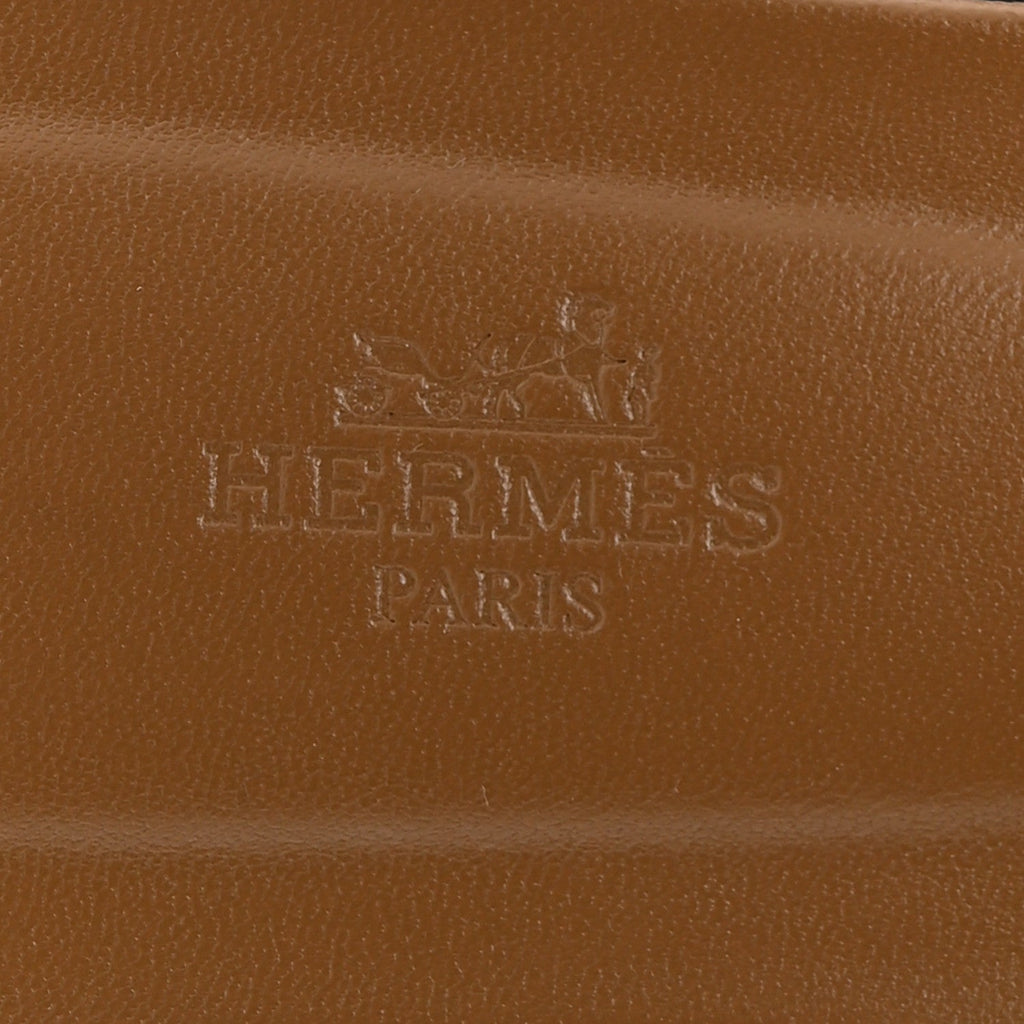 Hermes Suede Goatskin Braided Women's Oran Sandals Brun Fume