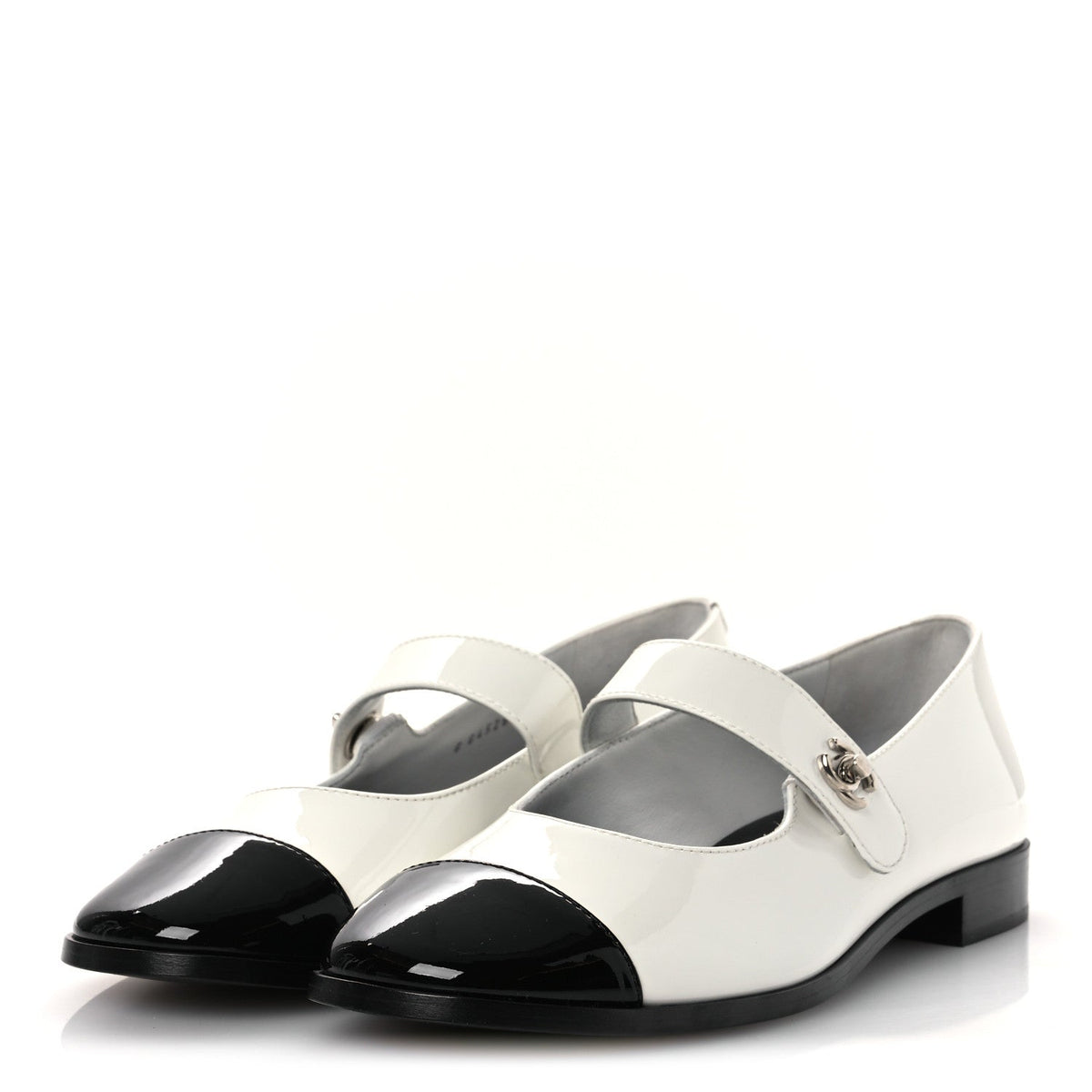 Chanel Patent Calfskin Mary Janes Women's Shoes
