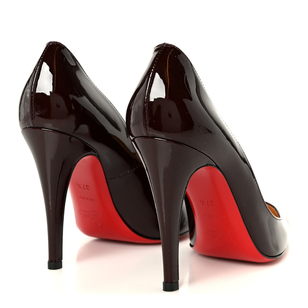 Christian Louboutin Patent Particule 100 Women's Pumps Plum