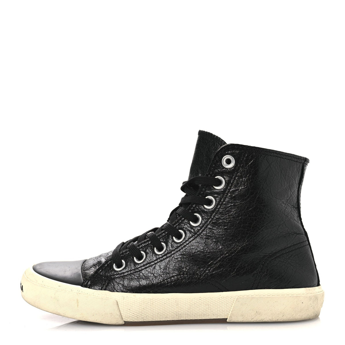 Balenciaga Agneau Arena Women's Paris High Top Sneakers 39 Black