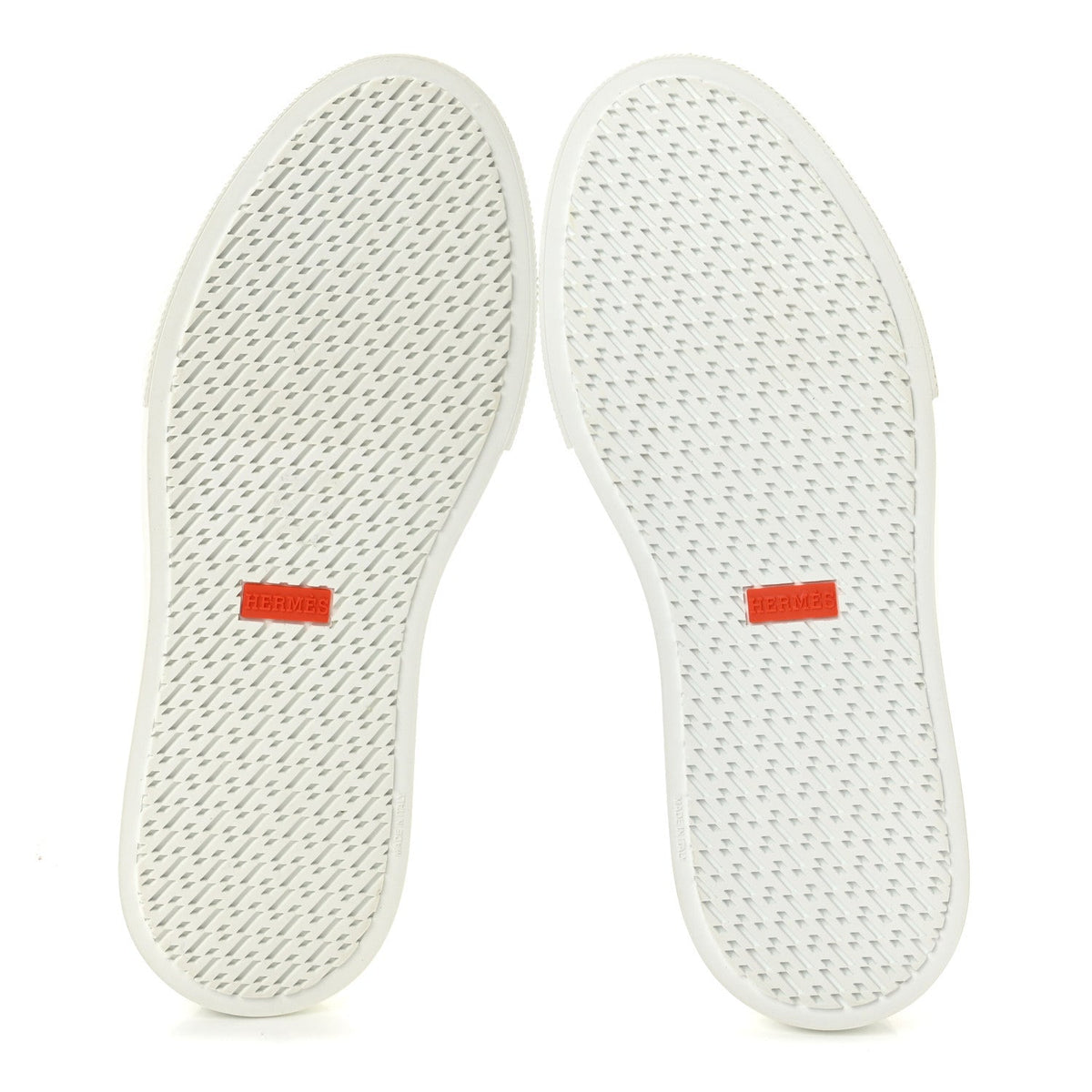 Hermes Epsom Calfskin Game Women's Slip On Sneakers White