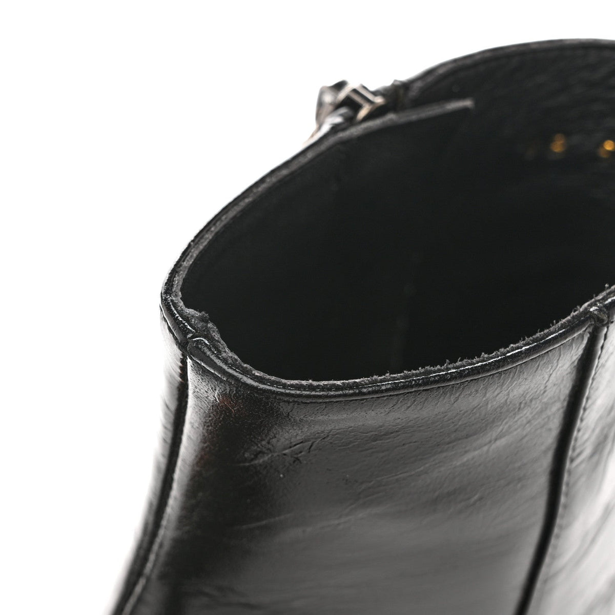 Saint Laurent Calfskin Women's Loulou 70 Uniform Ankle Boots 36 Black