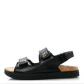 Givenchy Calfskin Women's 4G Strap Flat Sandals 37 Black