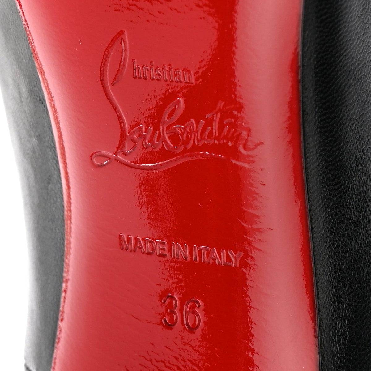 Christian Louboutin Shiny Nappa Women's So Kate 120 Pumps 36 Black