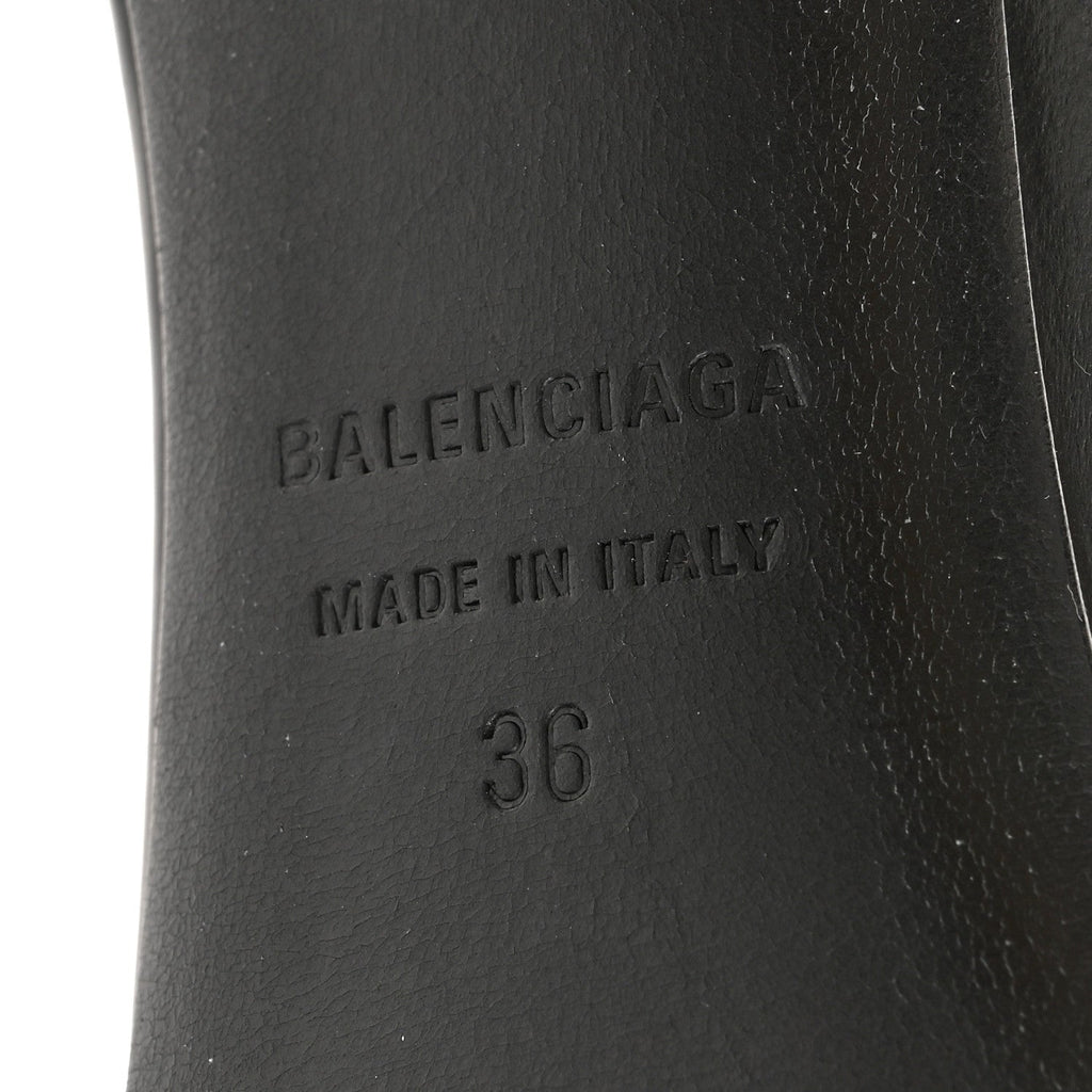 Balenciaga Calfskin Honey 90mm Women's Sandals 36 Black