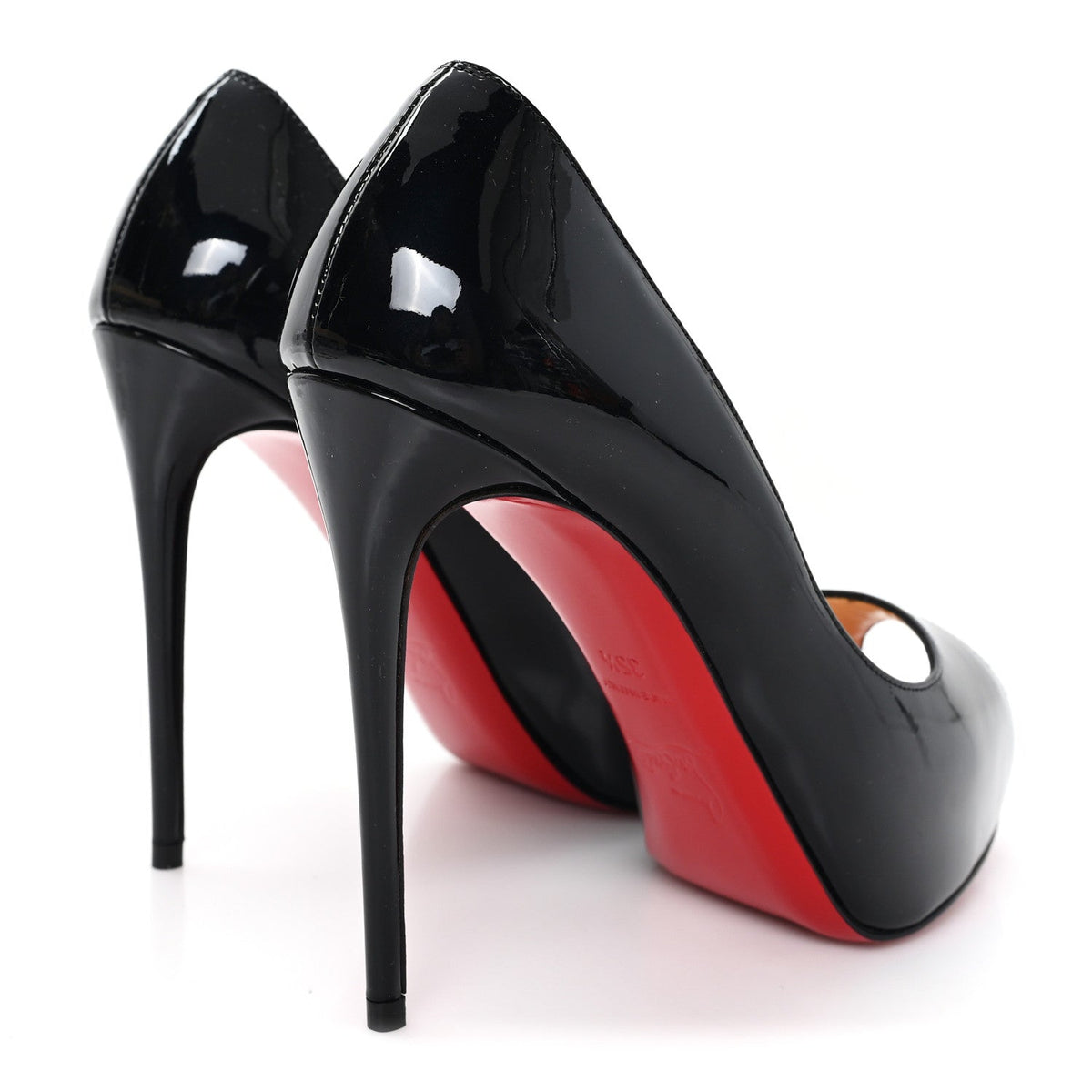 Christian Louboutin Patent Women's New Very Prive 120mm Pumps 35.5 Black