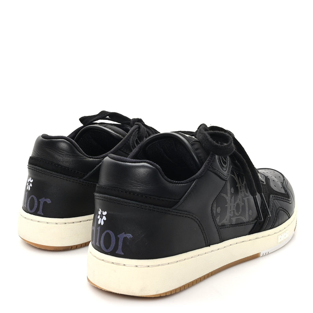 Christian Dior Smooth Calfskin Men's B27 Low Top Sneakers 39 Black Grey