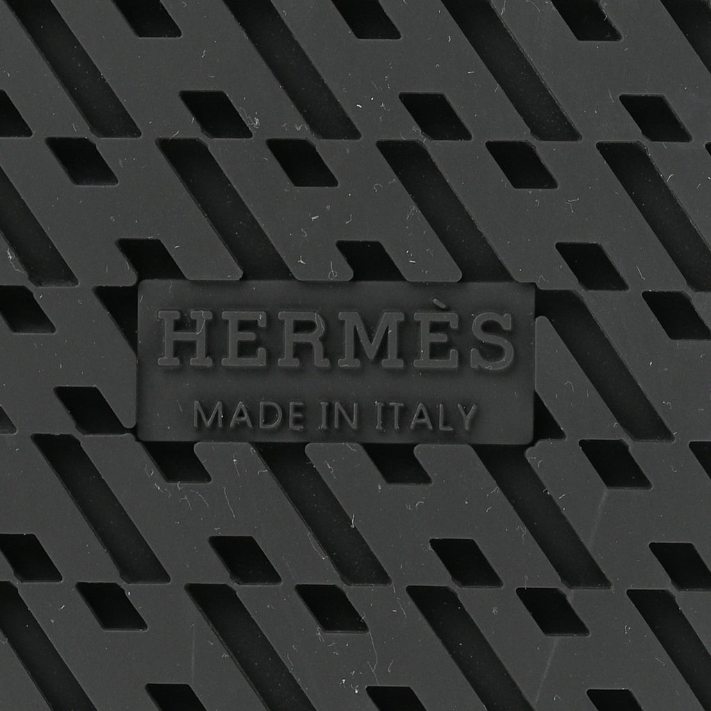 Hermes Calfskin Women's Chypre Sandals 36 Black