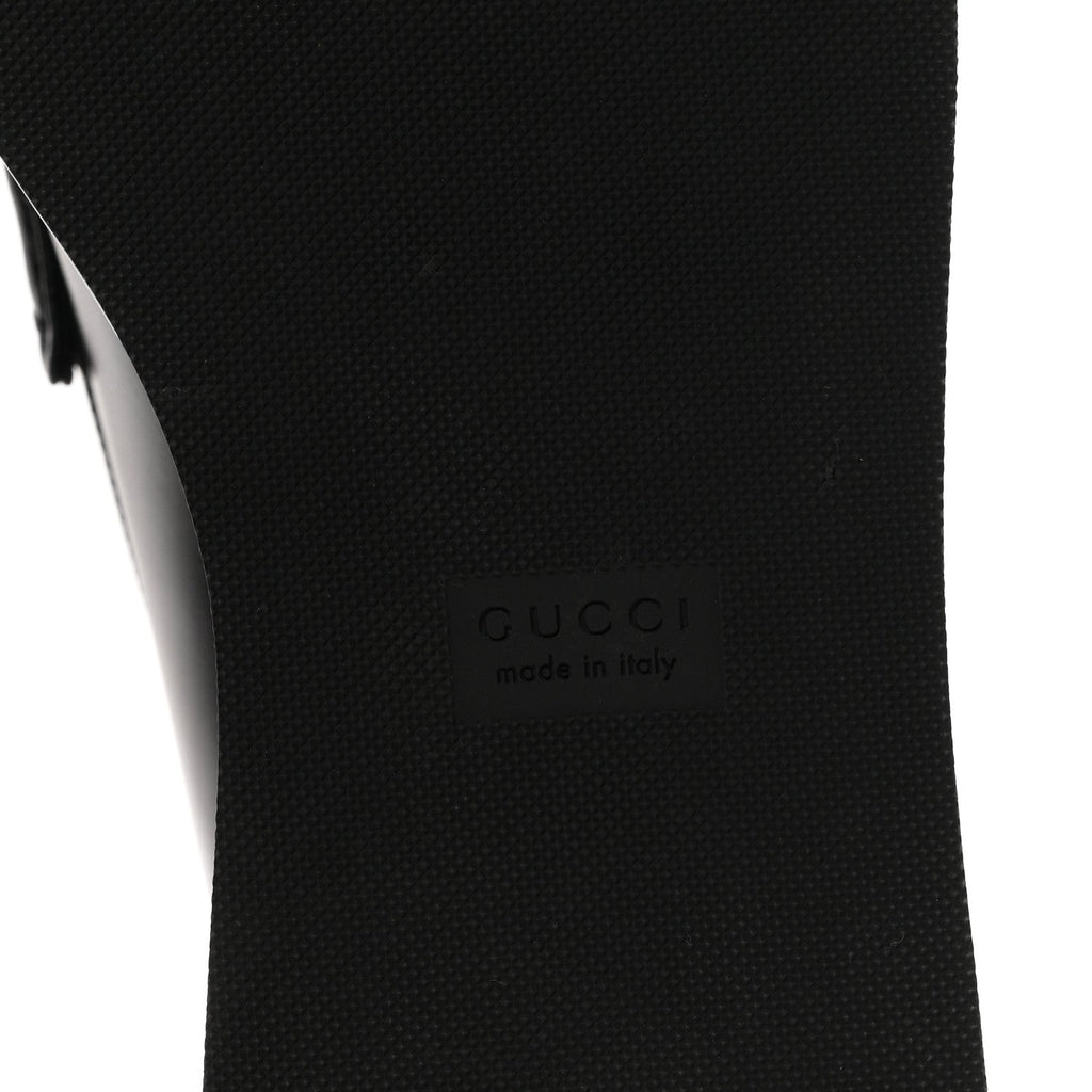 Gucci Calfskin Women's Kama Horsebit Wedge Platform Loafers 38.5 Black