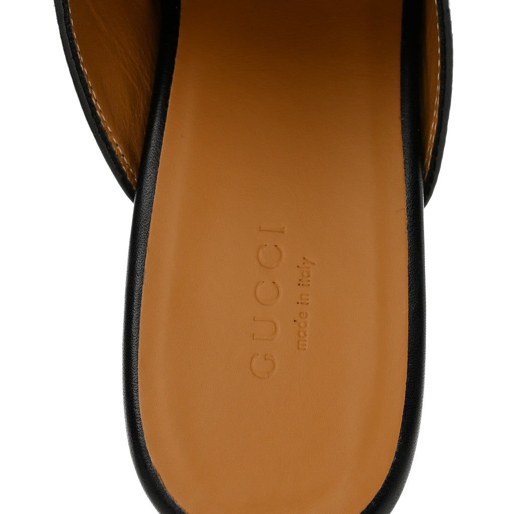 Gucci Guccissima Calfskin Women's Princetown Slippers 38 Black