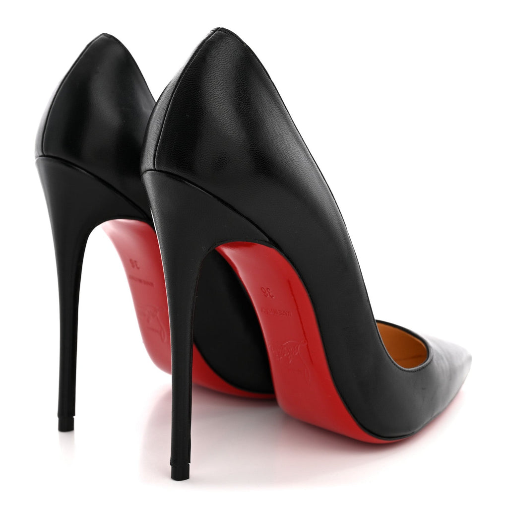 Christian Louboutin Shiny Nappa Women's So Kate 120 Pumps 36 Black