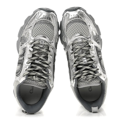 Christian Dior Technical Mesh Women's Chrono Sneakers 38.5 Silver