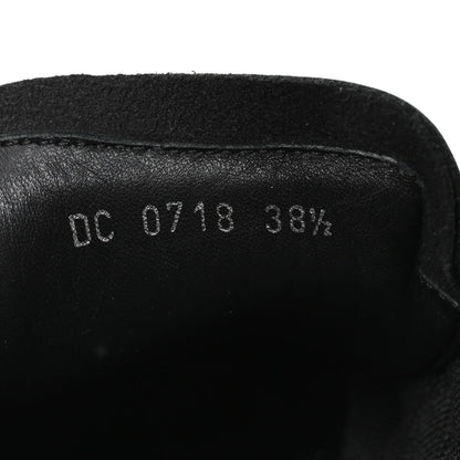 Christian Dior Velvet Calfskin Women's Diorun Sneakers 37.5 Black Off White