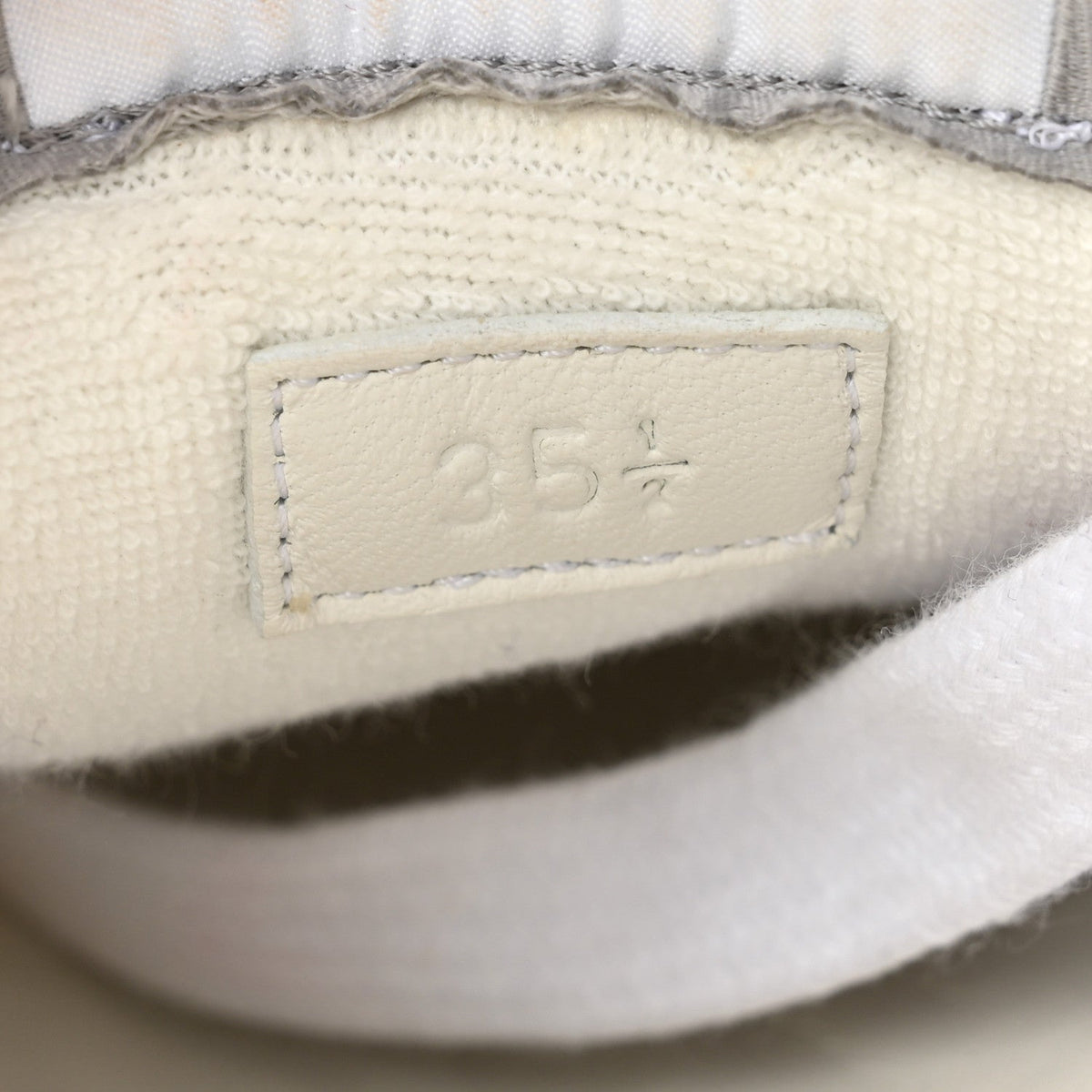 Gucci GG Monogram Canvas Women's Screener Sneakers 35.5 White Grey Pink