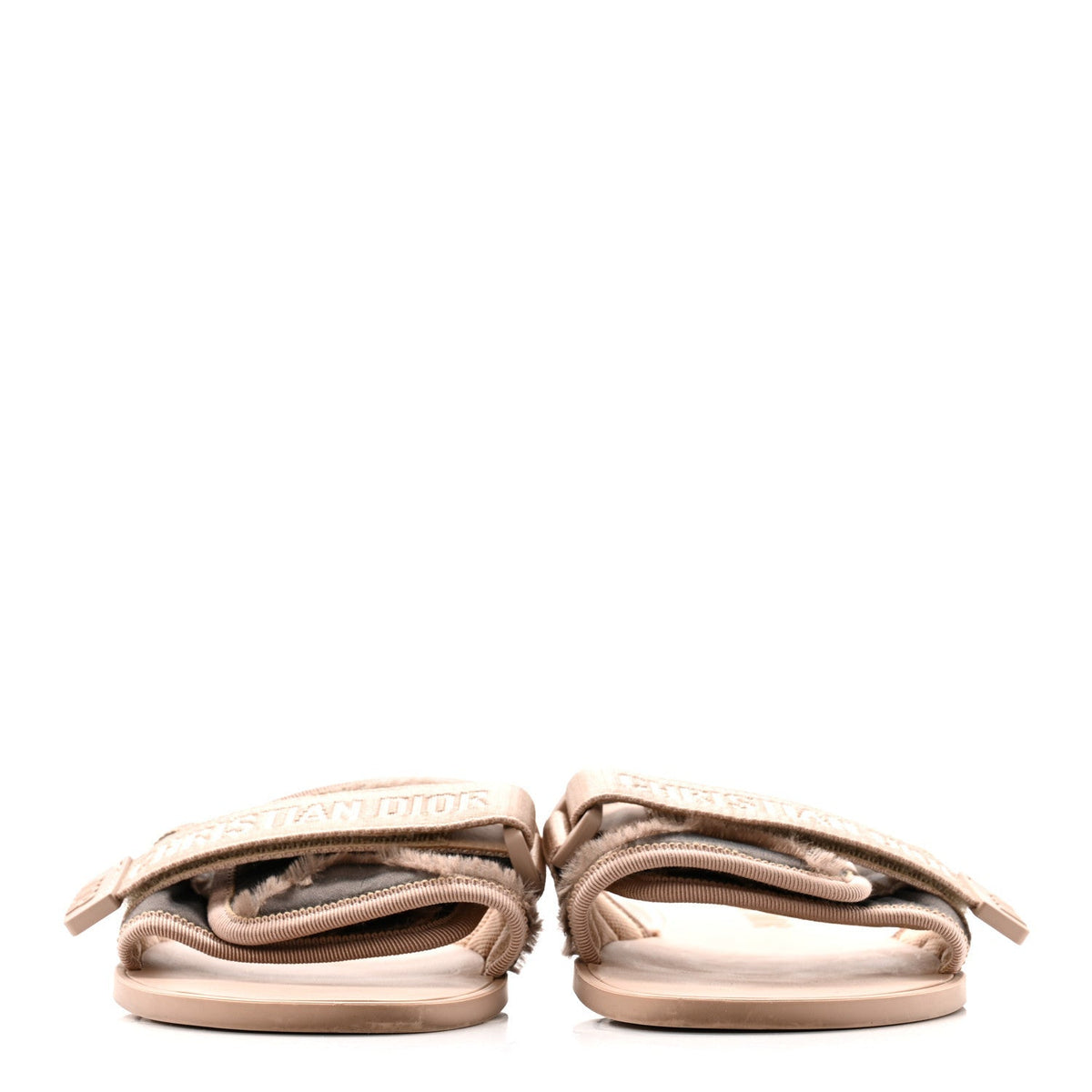 Christian Dior Canvas Women's Dior(e)volution Mule Sandals 41 Nude