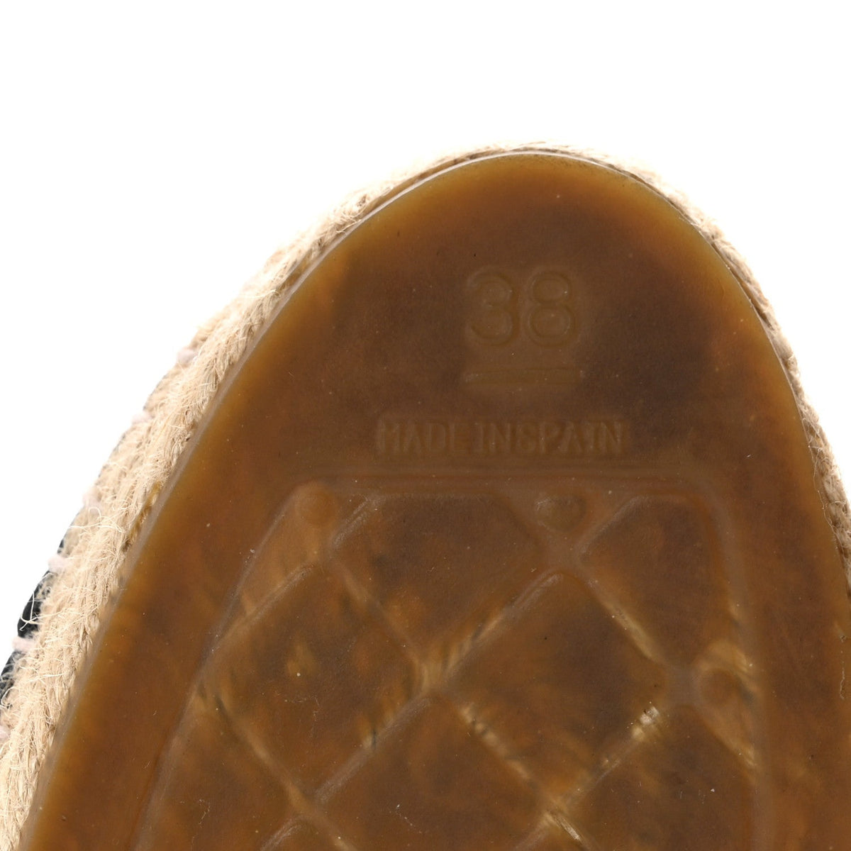 Chanel Lambskin Women's CC Espadrilles 38 Black