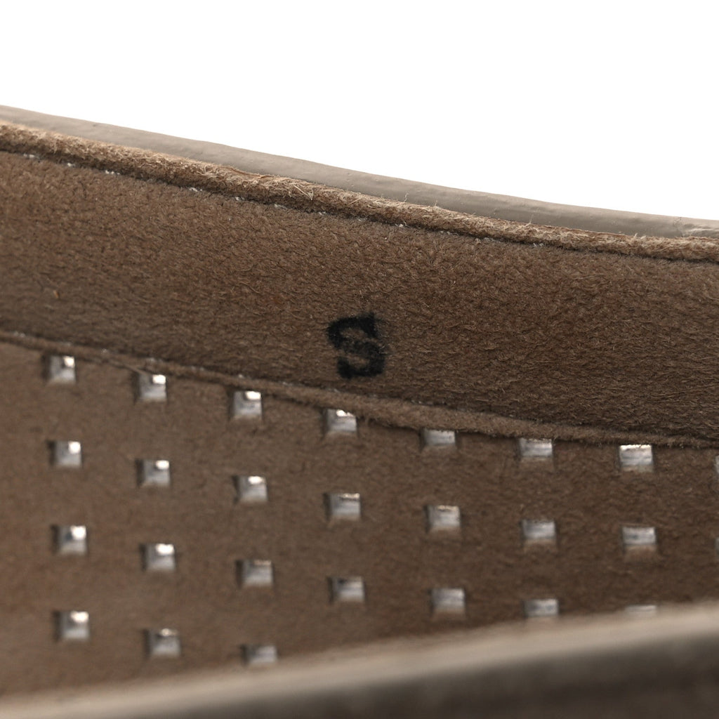 Hermes Suede Goatskin Men's Enrique Espadrilles 42 Beige Sable