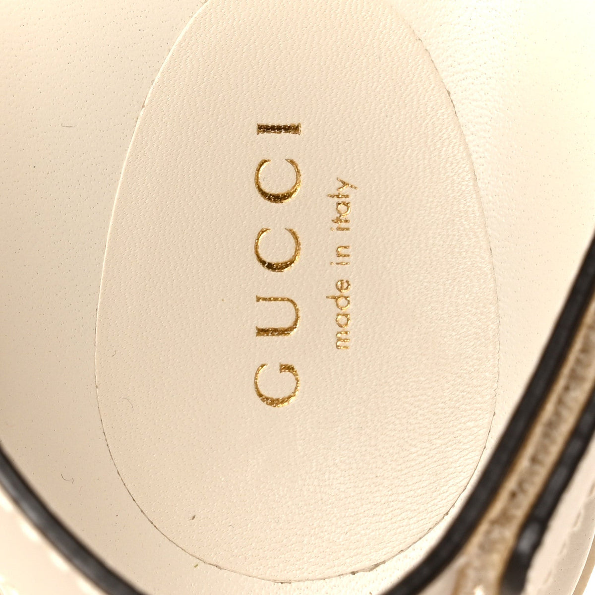Gucci Softy Calfskin Women's Interlocking G Slingback Sandals 35.5 Mystic White