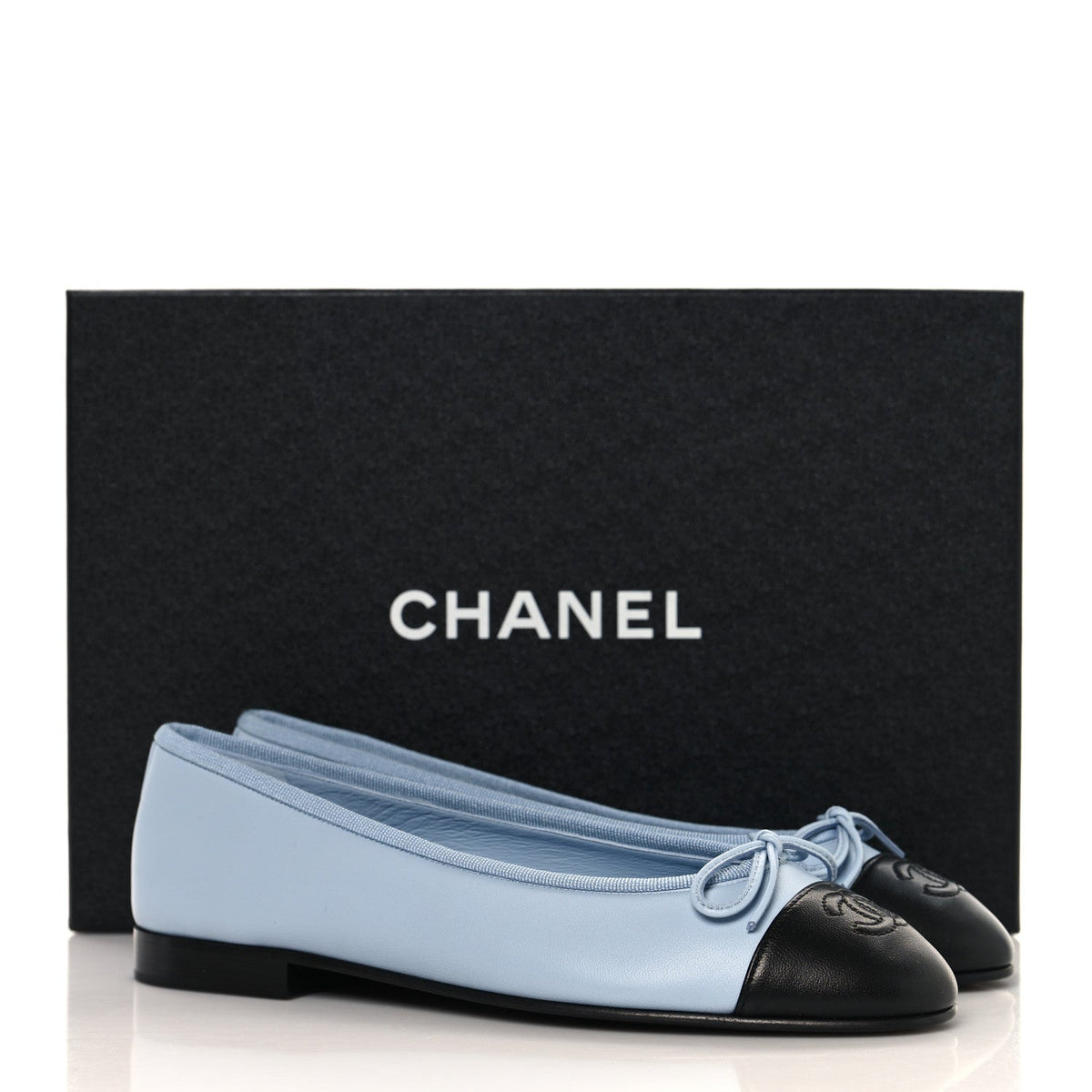 Chanel Cap Toe CC Ballerina Women's Shoes