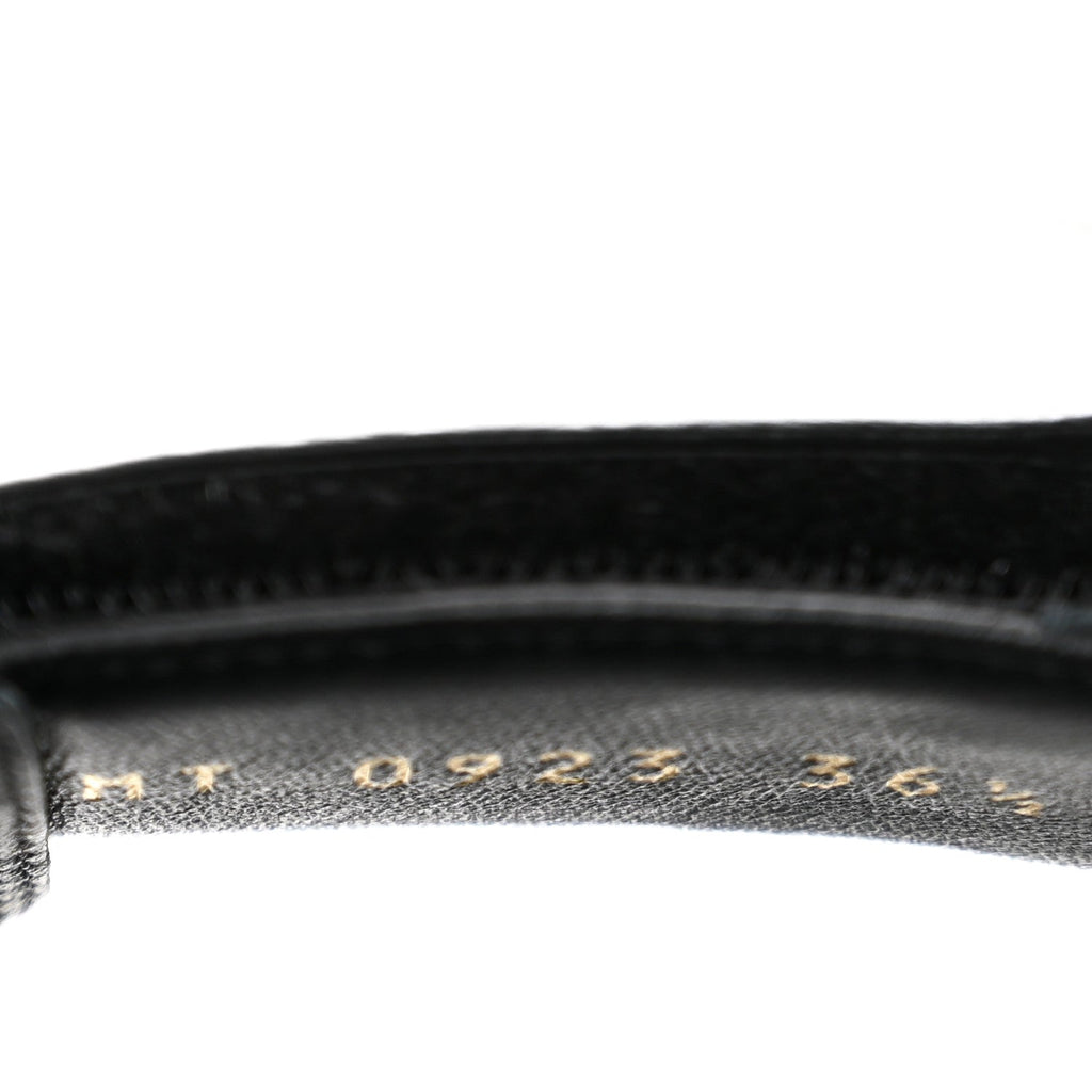 Christian Dior Lambskin Women's Dioract 10mm Sandals 36.5 Black