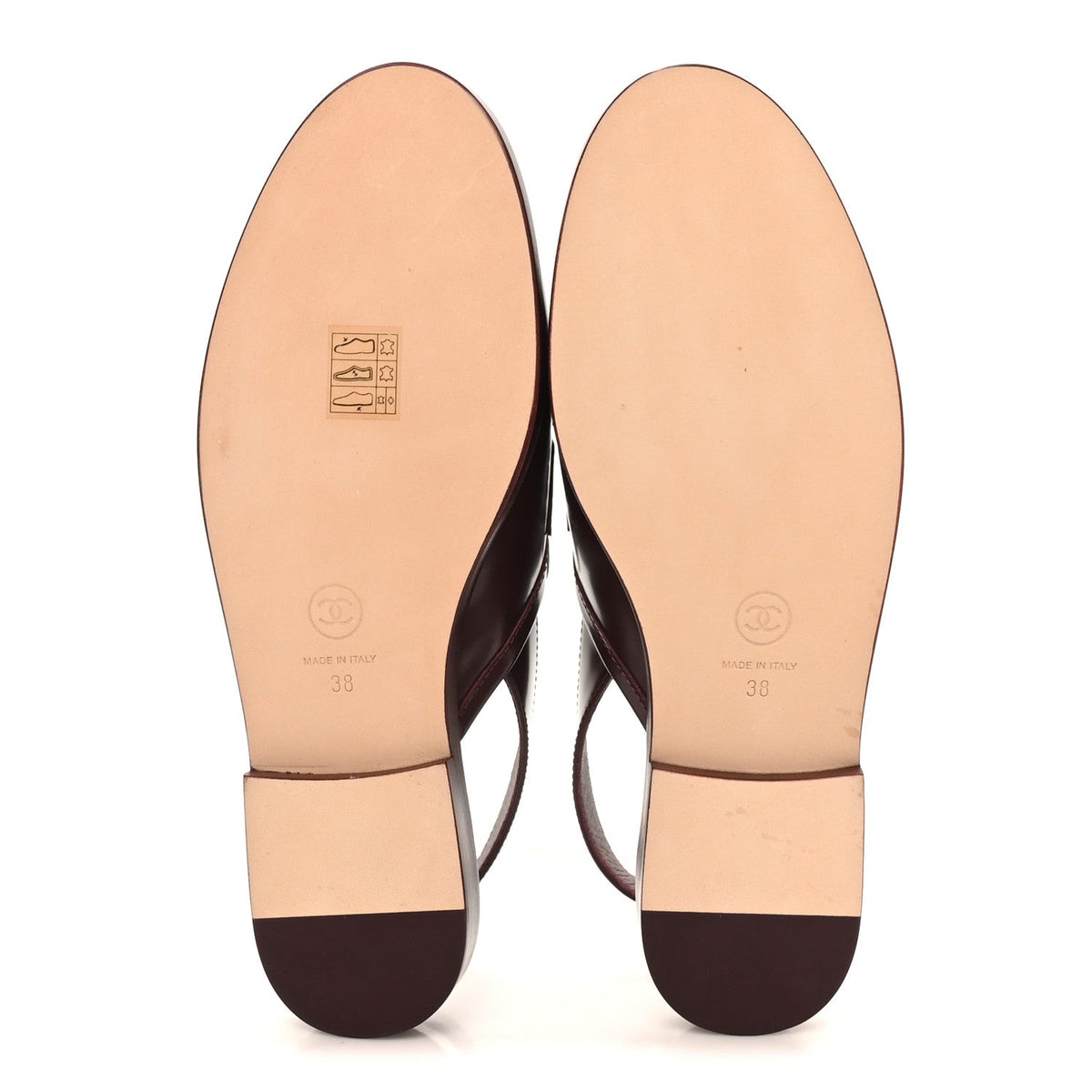 Chanel Shiny Calfskin Slingback CC Women's Loafers