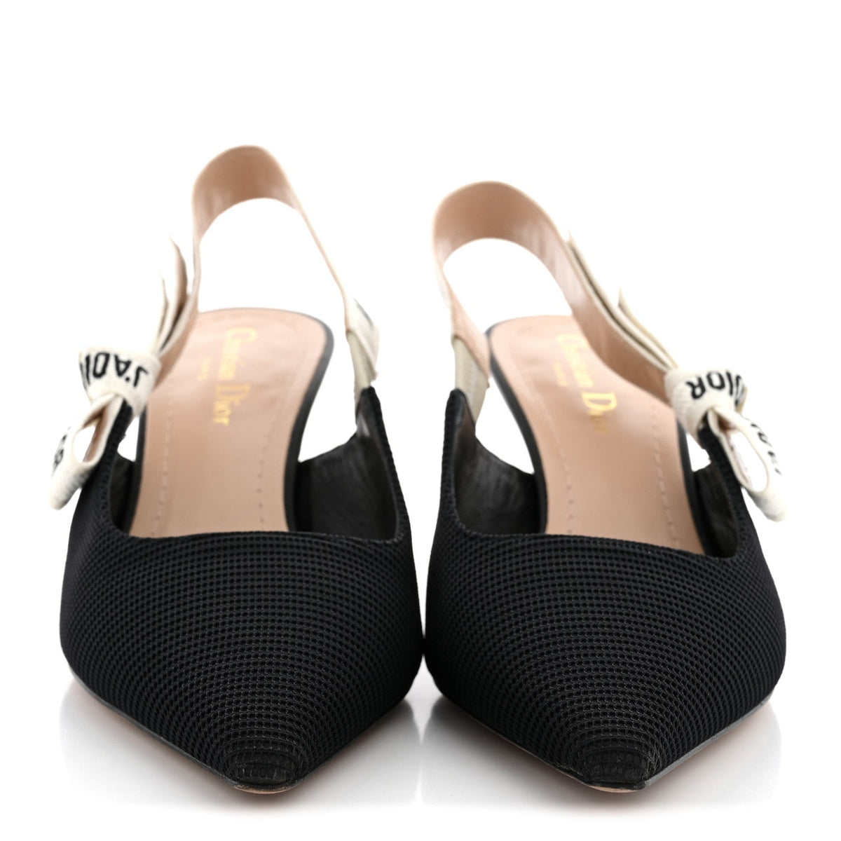 Christian Dior Technical Canvas Women's J'Adior Slingback 65mm Pumps 38.5 Black
