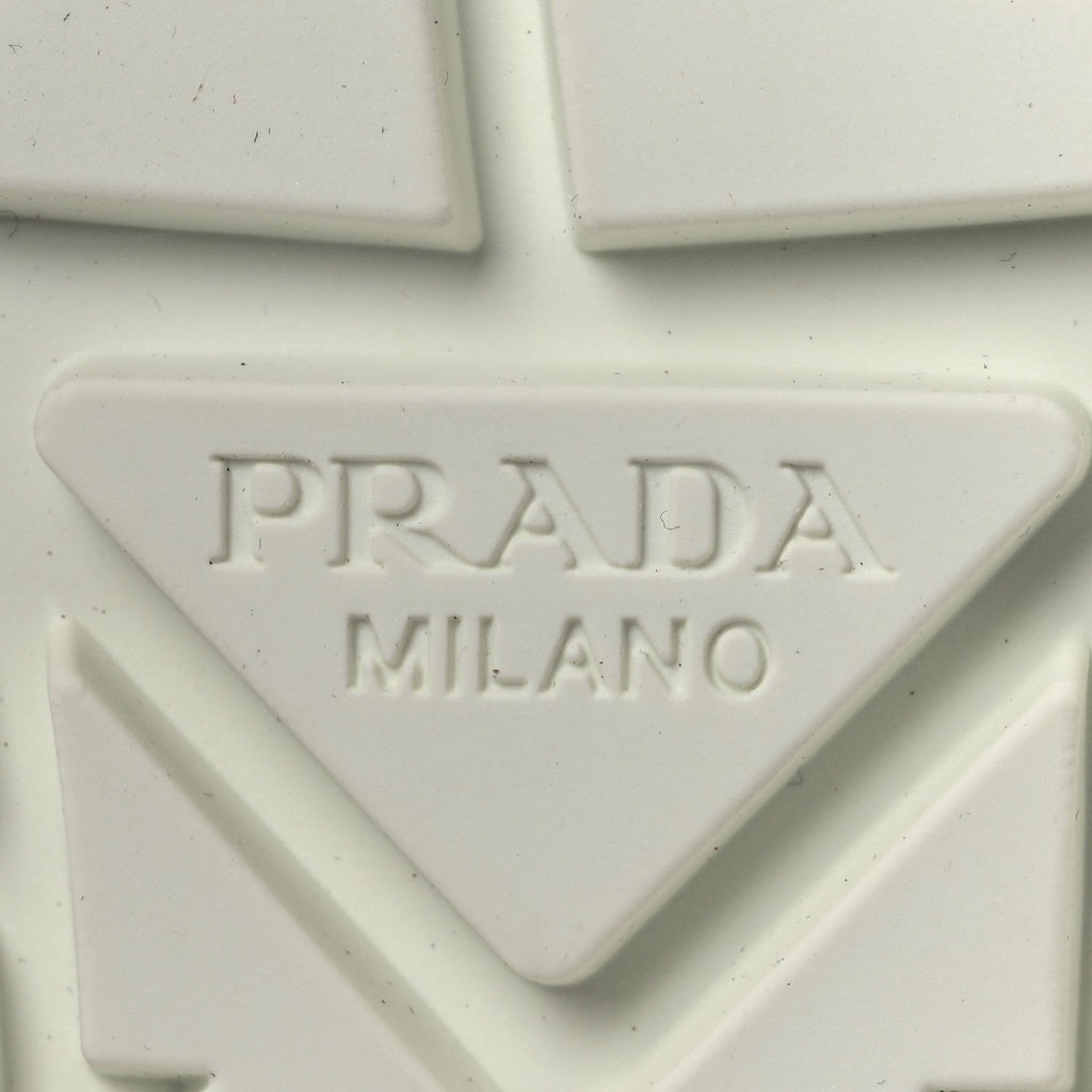 Prada Re-Nylon Gabardine Women's Double Wheel Sneakers 40 White