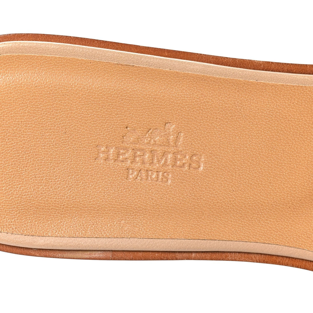 Hermes Linen Canvas Oran Women's Shoes