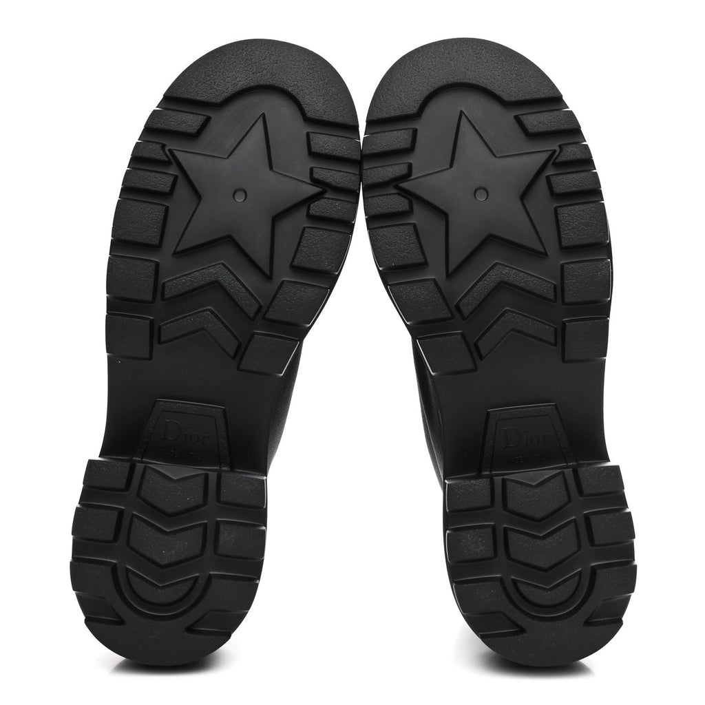 Christian Dior Calfskin Technical Fabric Women's D-Rise 35mm Boots 38 Black