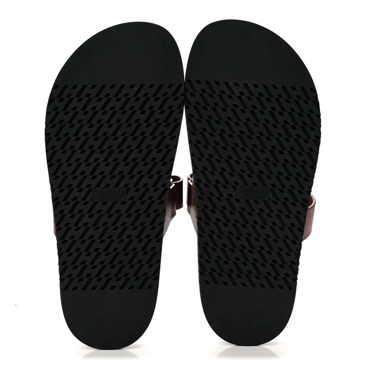 Hermes Calfskin Women's Chypre Sandals 39.5 Rouge H