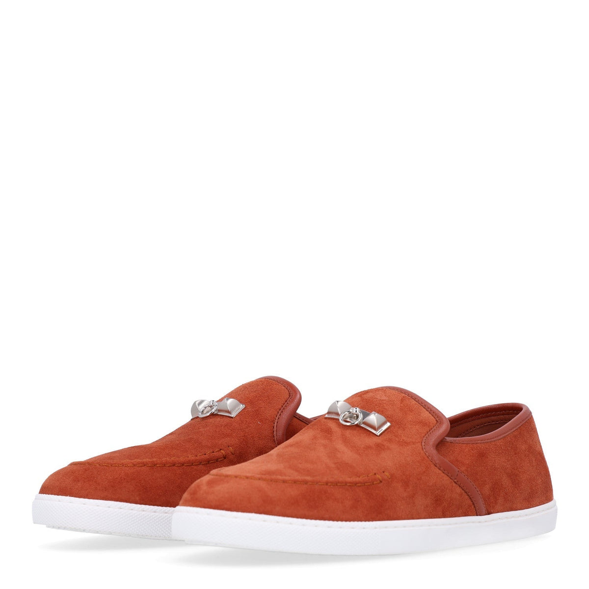 Hermes Suede Goatskin Nappa Jour Women's Loafers Gold