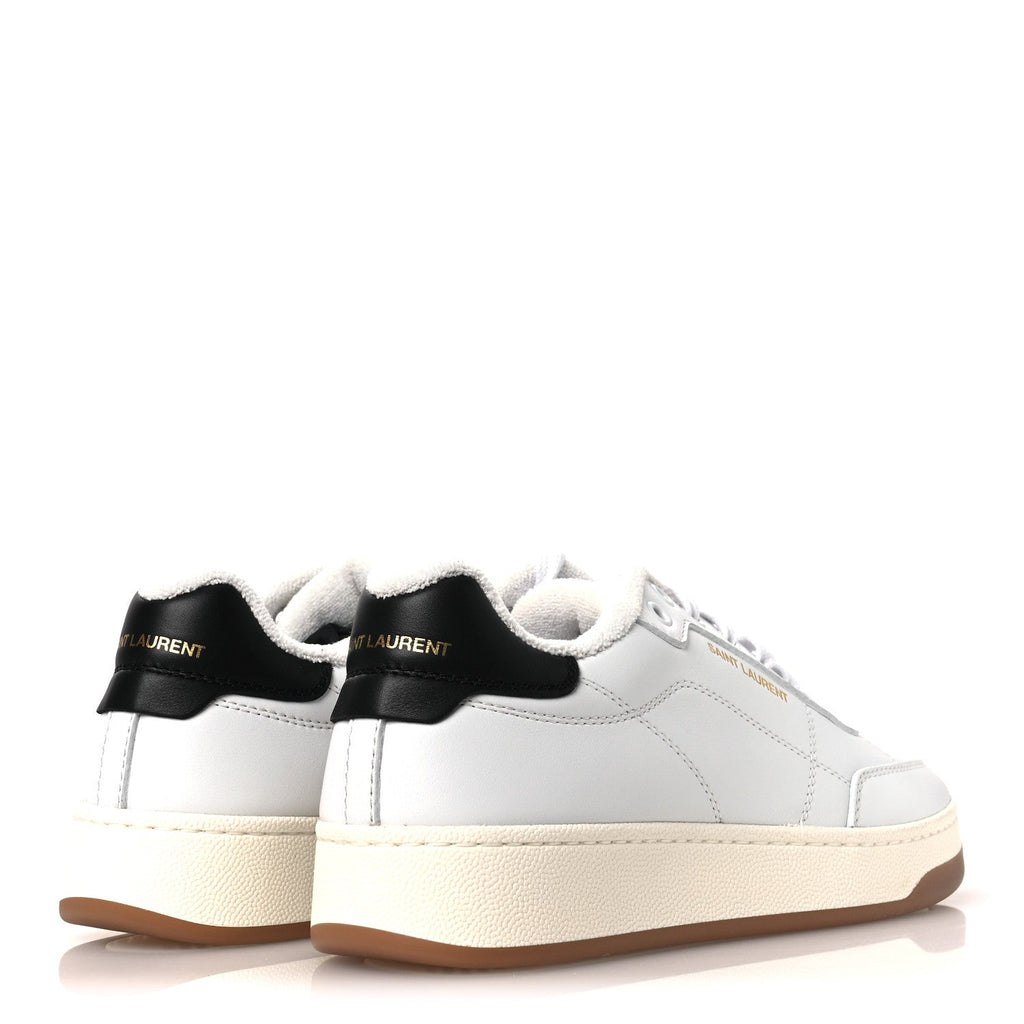 Saint Laurent Calfskin SL61 Low Top Sneakers 40 White