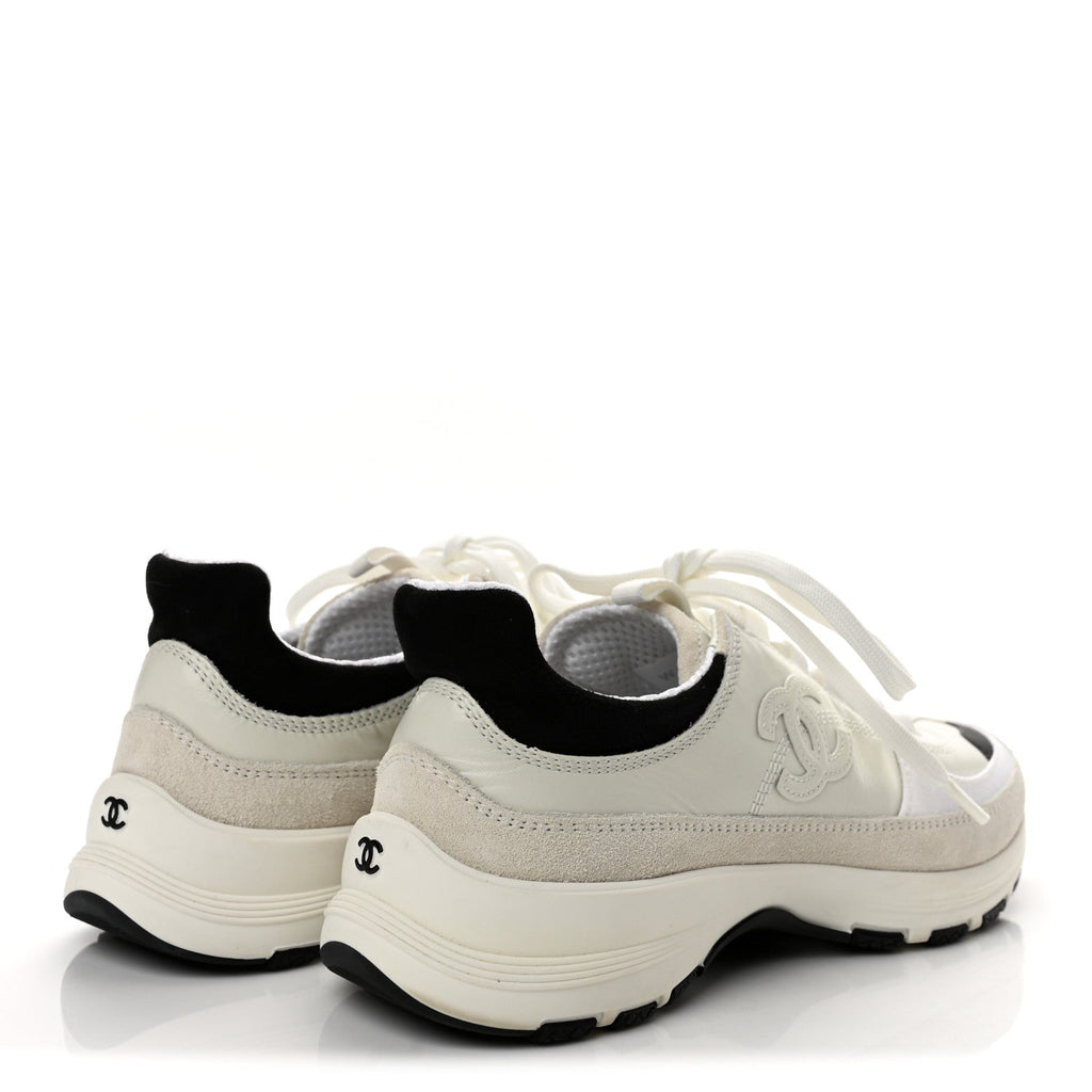 Chanel Calfskin Suede CC Women's Sneakers