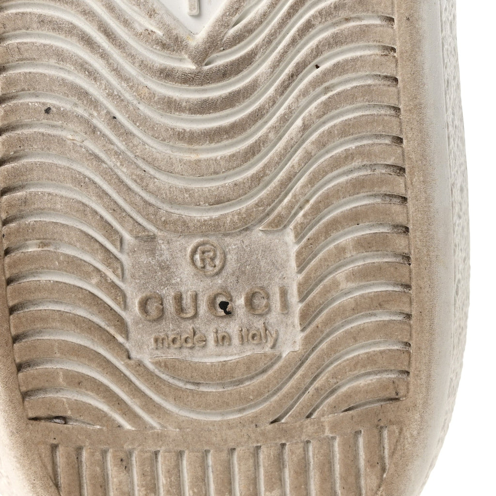 Gucci Calfskin Miro Soft Web Heart Cut Out Women's Ace Sneakers 36.5 White