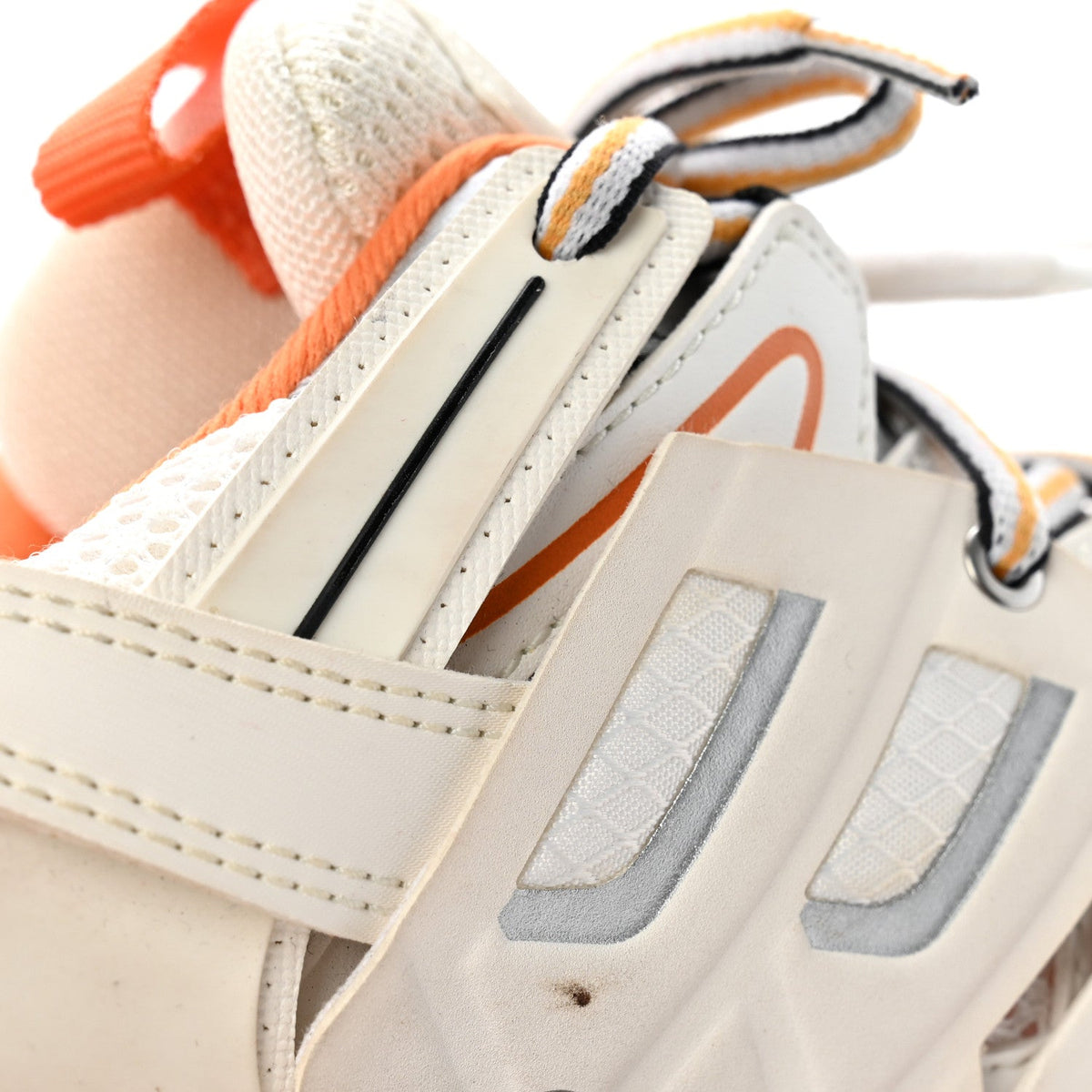 Balenciaga Mesh Women's Track Sneakers 35 White Orange