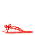 Garavanipvc Jelly Rockstud Bow Thong Sandals Rosso