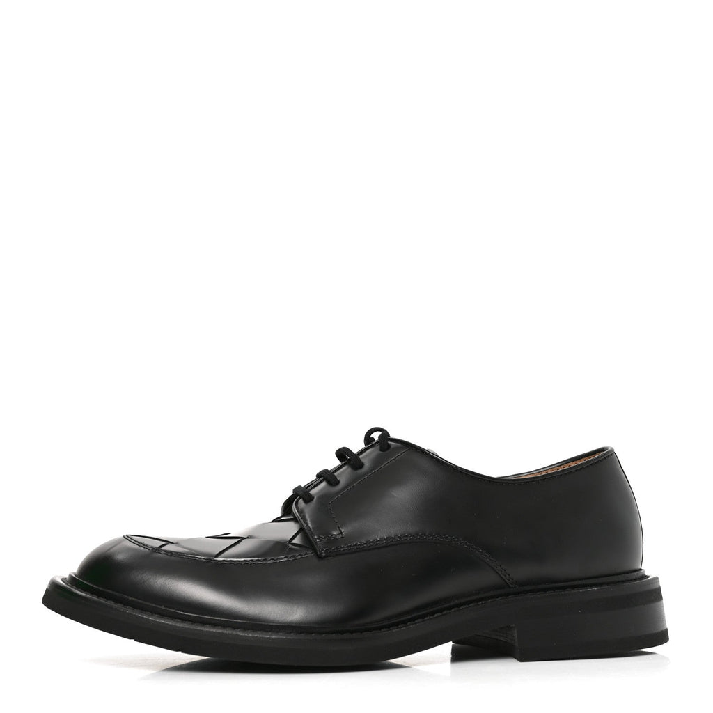 Bottega Veneta Nappa Intrecciato Men's Lagoon Shoes 43.5 Black