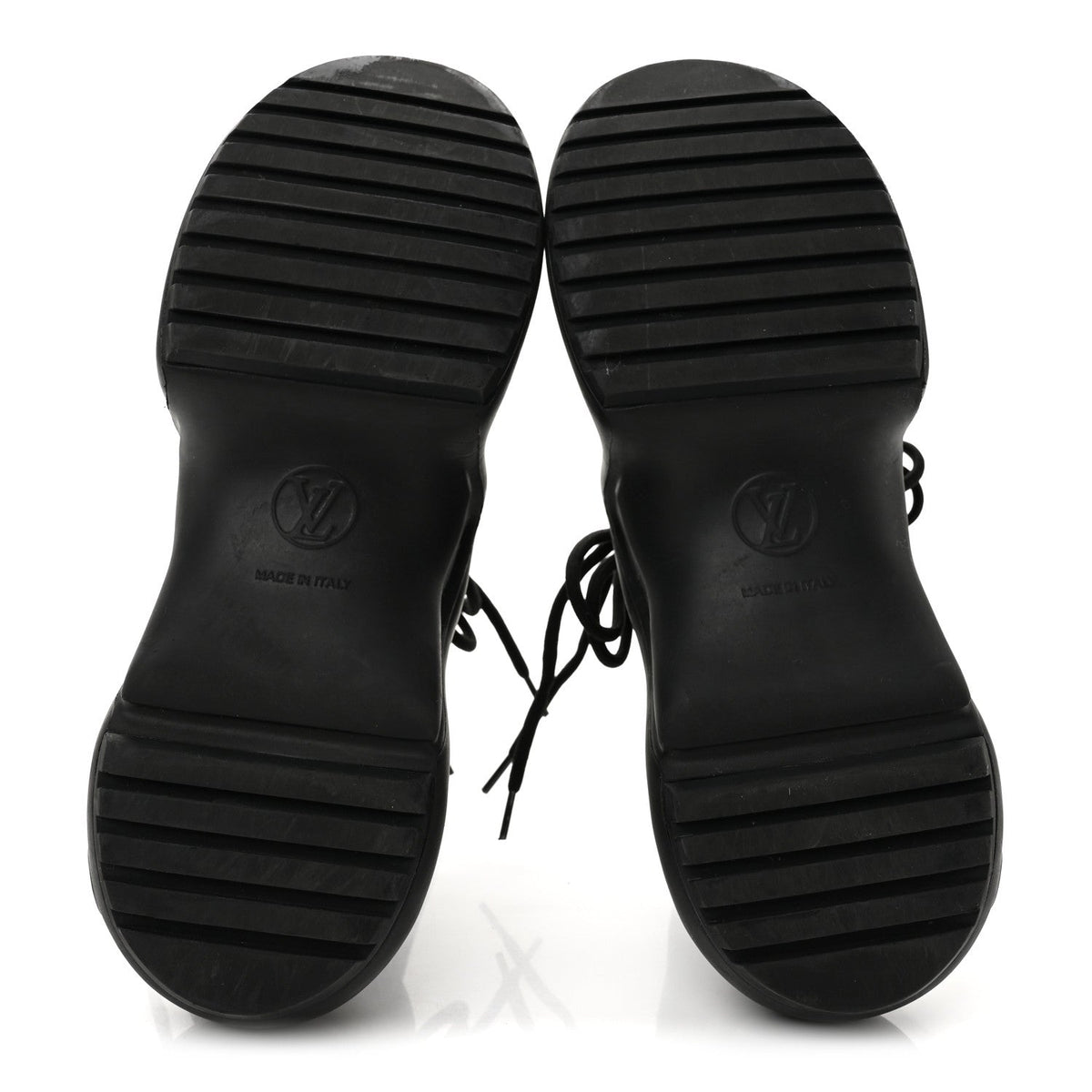 Louis Vuitton Calfskin Patent Monogram Women's LV Archlight Sneakers 37.5 Black
