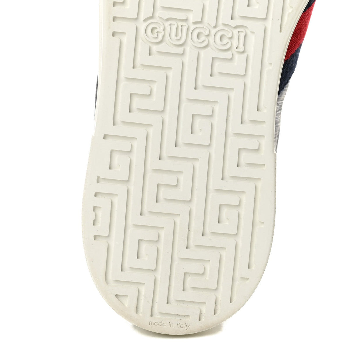 Gucci Monogram Canvas Men's Web New Ace Sneakers 8 Dark Blue